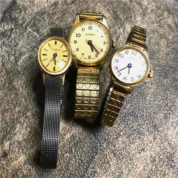 Hobbyist Group of Ladies Wristwatches, Parts, Repair, Re-purpose