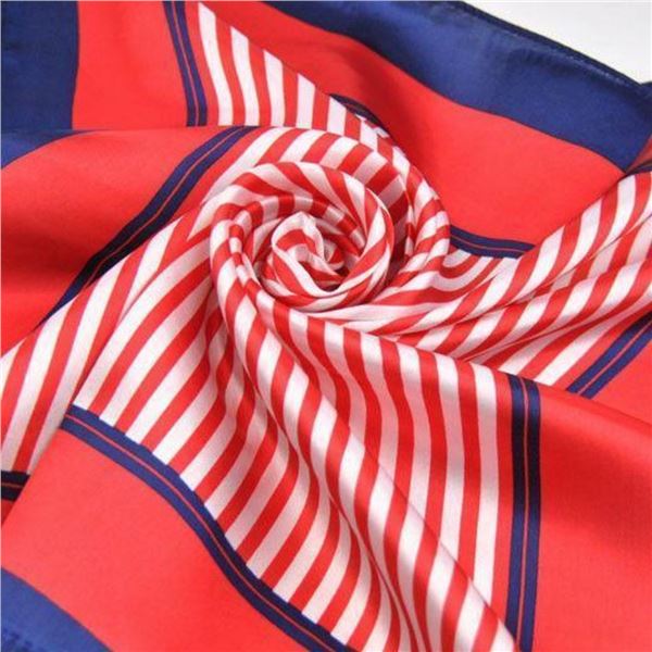 Ladies Patriotic Colors Silk Scarf