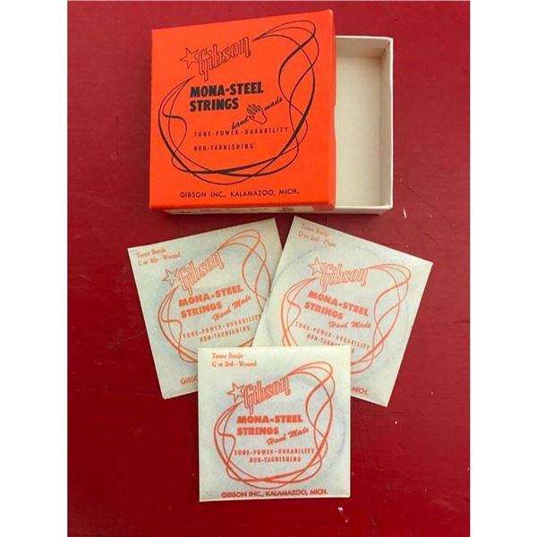 Vintage Mid Century Box of Gibson Banjo Strings