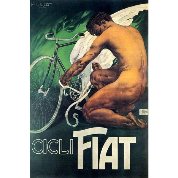 Cicli Fiat Italian Bicycle Poster