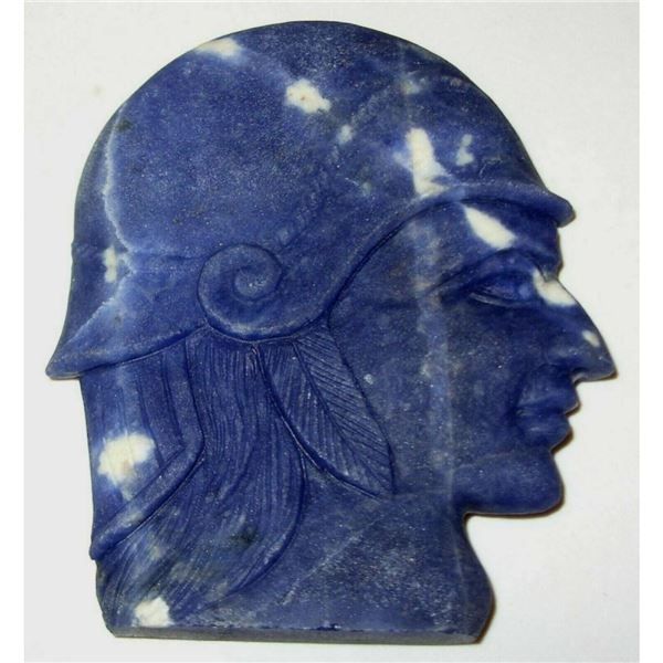 274ct Sodalite Gemstone Cameo Carving