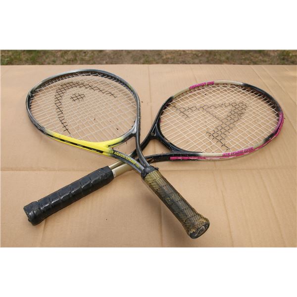 2 tennis rackets