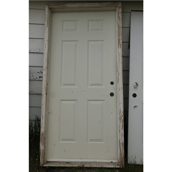 exterior steel  door with wood 2x4 jam 81 3/4" x 37 3/4" opening
