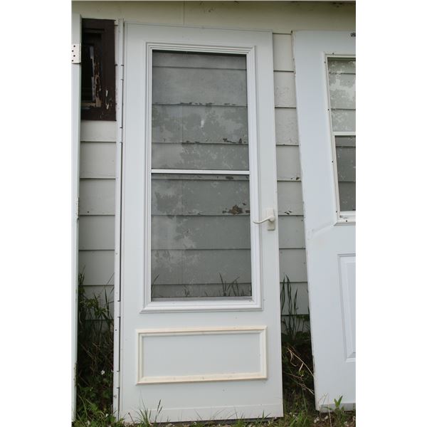 1.5" steel screen door 31 3/4" x 79 3/4" with hard ware