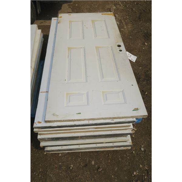 Pallet Of 11 Wooden Doors 35-3/4"