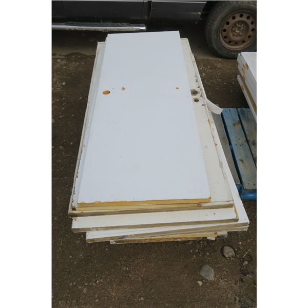 Pallet Of 10 Wooden Doors, 28" & 36"