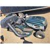 Image 3 : 16HP 42" Mastercraft Ride Mower complete with double bagger attachment (has key)