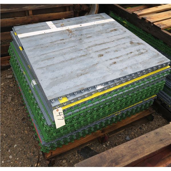 Approximately 400 Square Feet of Gymnasium Flooring/Snap Tile