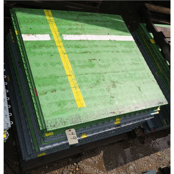 Approximately 400 Square Feet of Gymnasium Flooring/Snap Tile