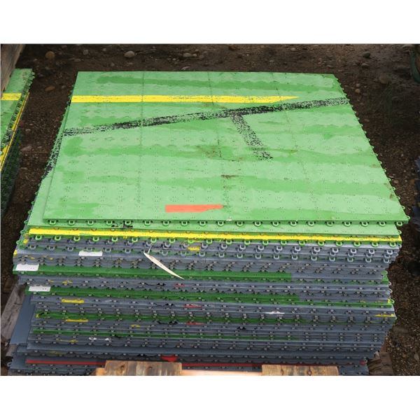 Approximately 400 Square Feet of Gymnasium Flooring/Snap Tile