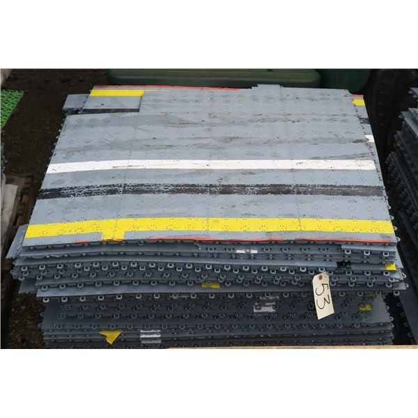 Approximately 400 Square Feet of Gymnasium Flooring/Snap Tile