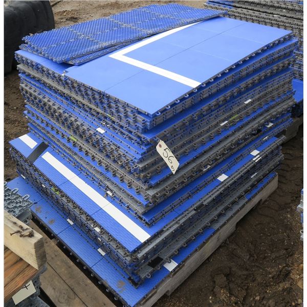 Approximately 600 Square Feet of Gymnasium Flooring/Snap Tile