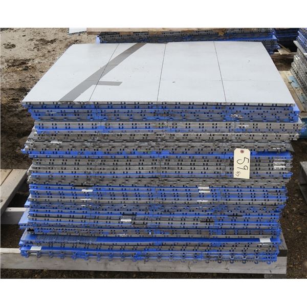 Approximately 600 Square Feet of Gymnasium Flooring/Snap Tile