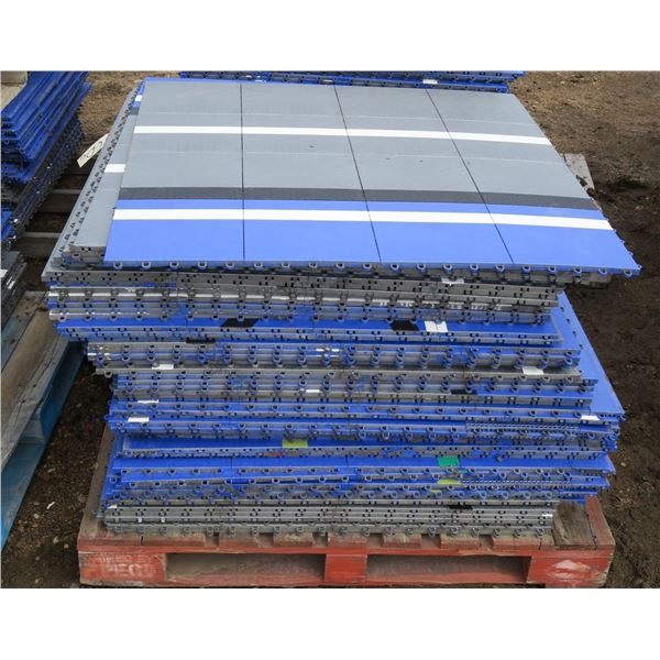 Approximately 600 Square Feet of Gymnasium Flooring/Snap Tile