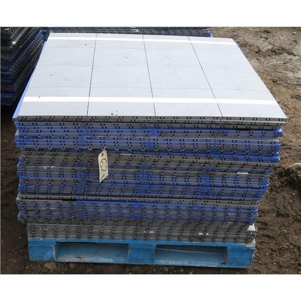 Approximately 600 Square Feet of Gymnasium Flooring/Snap Tile