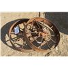 Image 1 : 2 Steel Wheels 26" Diameter
