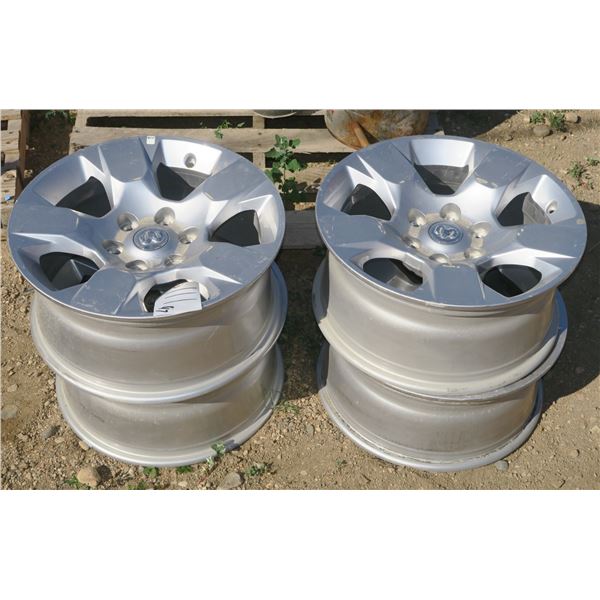 Set of Four 6 Bolt Dodge Rims
