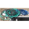 Image 1 : Lot of Garden Hoses, Air Hoses, Extension Cord