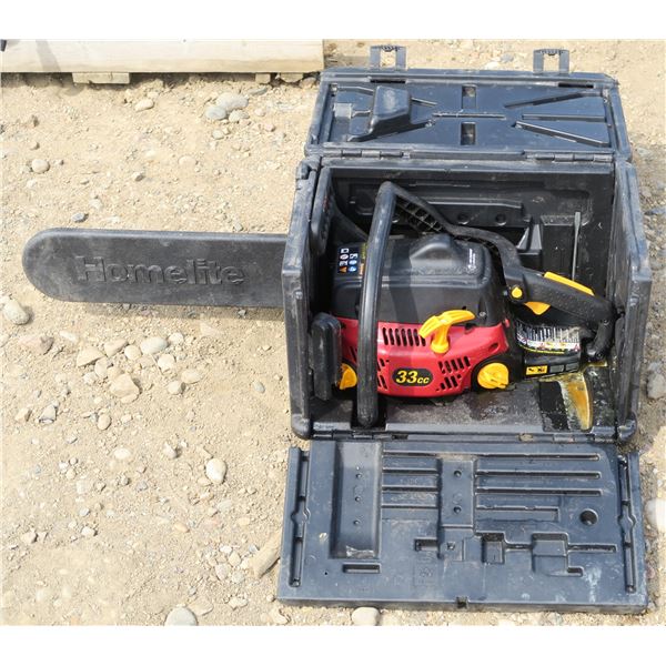 Homelite Chainsaw running well