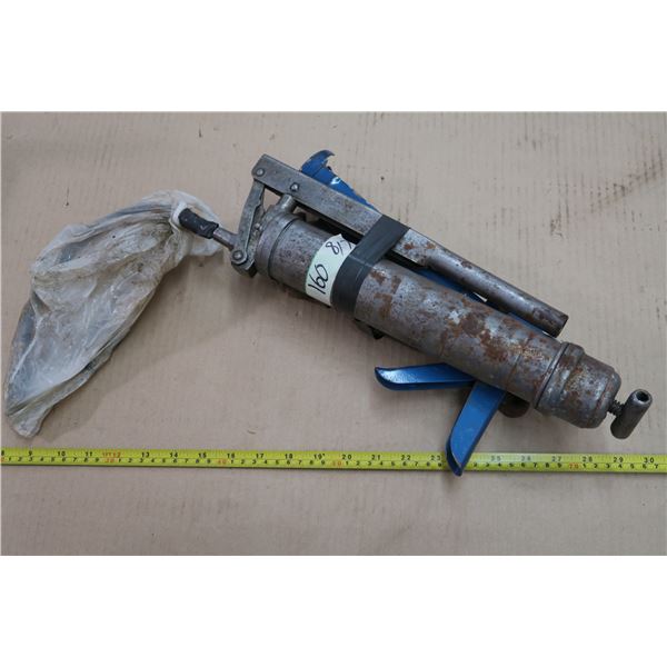 Grease Gun, Pipe Wrench, and Silicone Gun