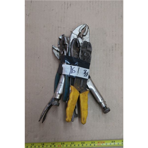 Lot of Pliers and Vise Grips