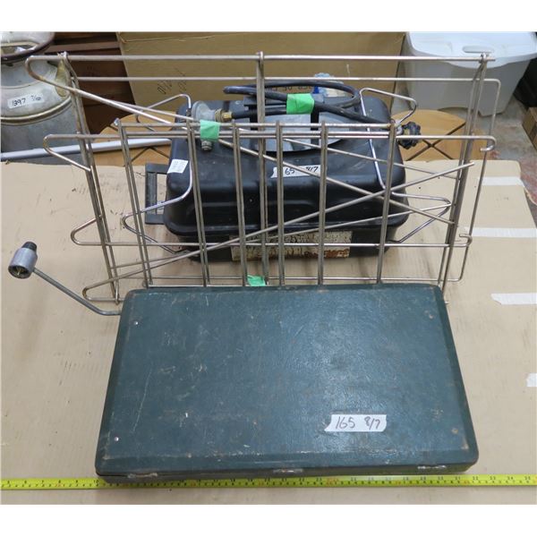 Coleman 2 Burner Camp Stove w/ Stand, 2nd BBQ for parts