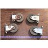 Image 2 : Set of 4 Industrial Dolly Wheels