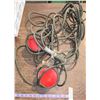 Image 4 : Set of mag Lights (parts) Box of electrical, rubber boots & misc.