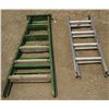 Image 1 : Wooden Step Ladder + Aluminum Folding ladder