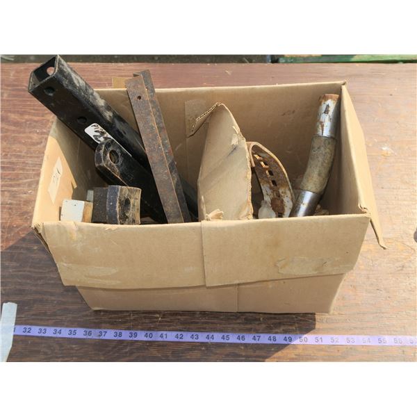 Box of 8 Trailer Hitches & Misc.