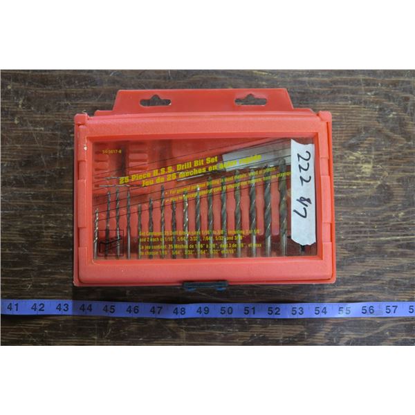 25 Pc. HSS Drill Bit Set