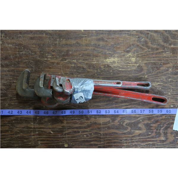 Set of 3 Pipe Wrenches