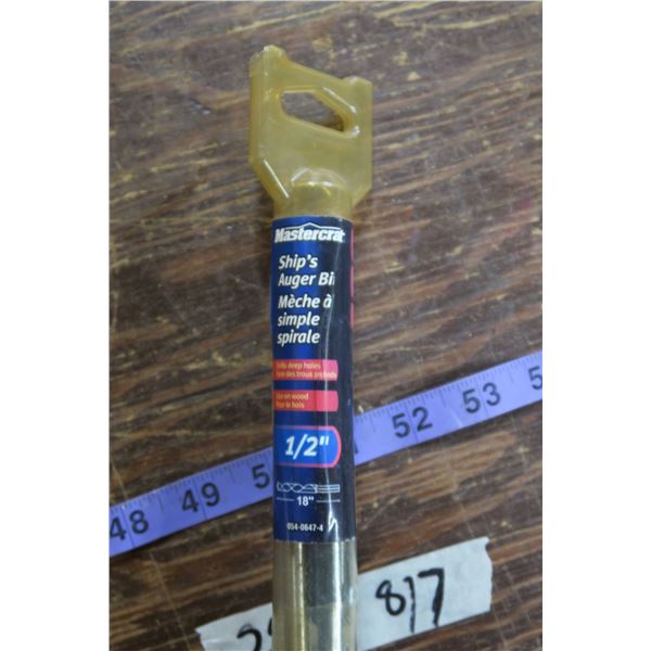 Master Craft ½" Ships Auger Bit