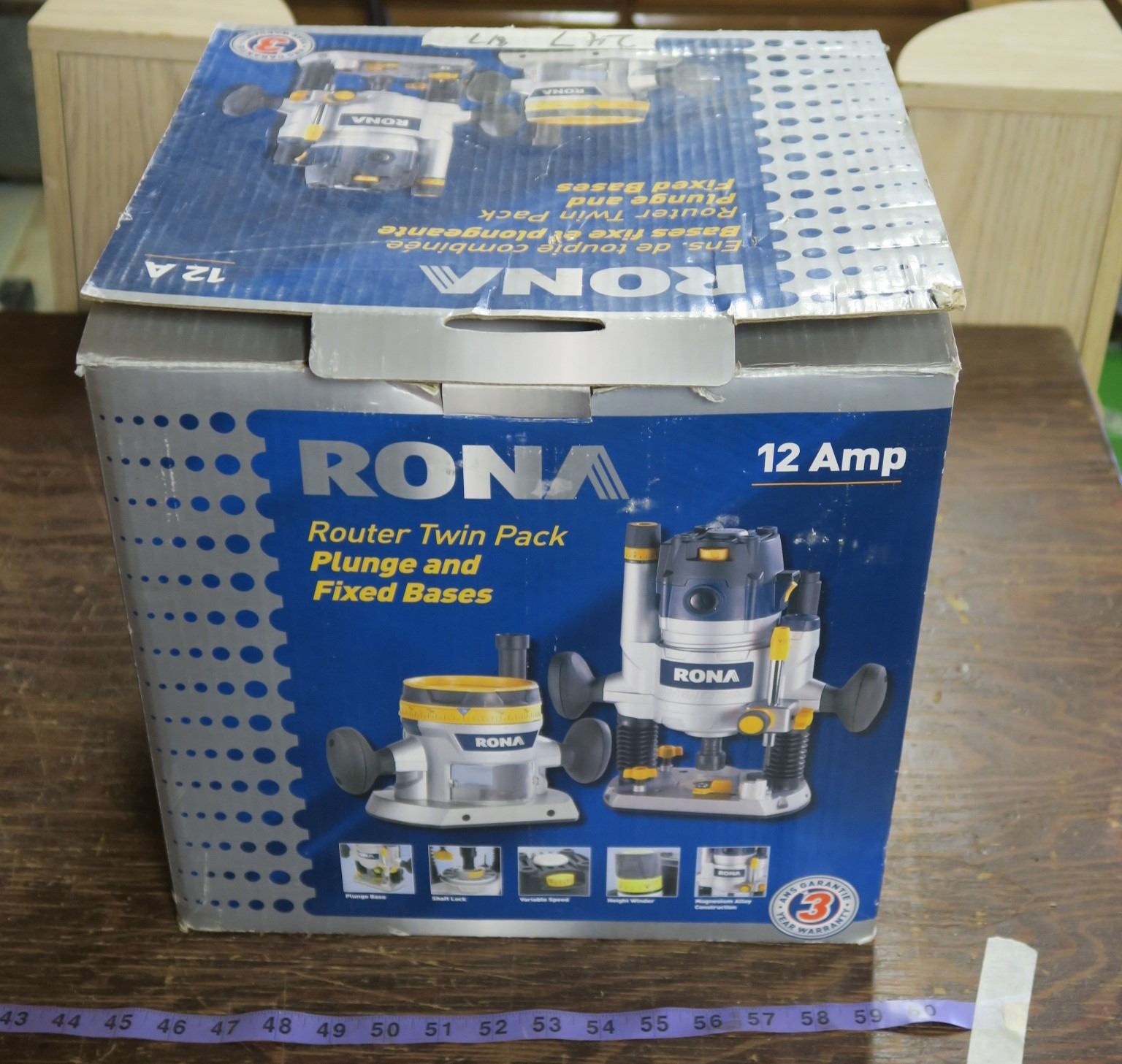 Rona Router Twin Pack With A Plunge & Fixed Bases - Never Used ...
