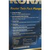 Image 5 : Rona Router Twin Pack With A Plunge & Fixed Bases - Never Used