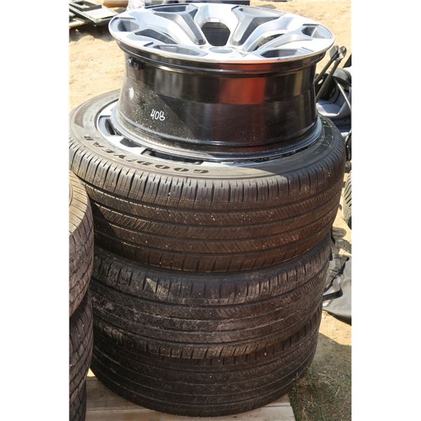 3 Tires/Rims 255/45/22 + Extra Matching Rim