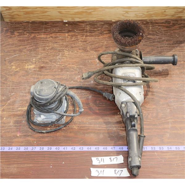 Electric Sander + B&D Angle Sander