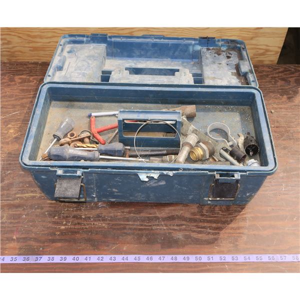 Plastic Toolbox + Contents