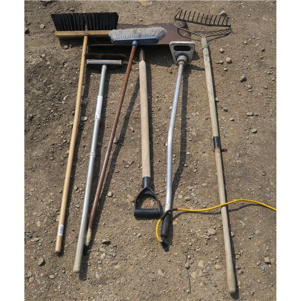 Lot of Yard Tools + Portable Electric Water Heater
