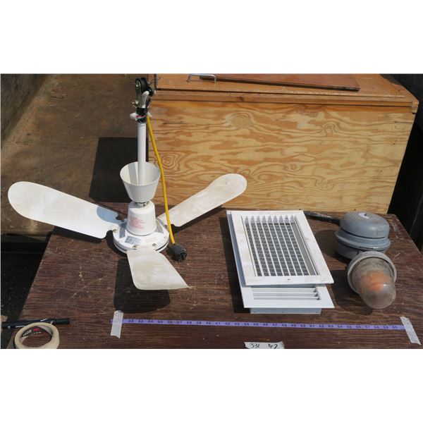 Security Bell, Ceiling Fan, Vent Covers