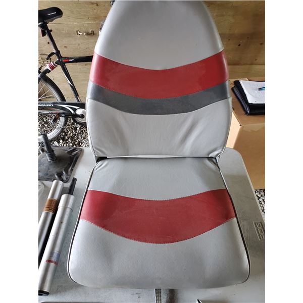 Folding boat seat & misc. seat pedestal pieces, most unused