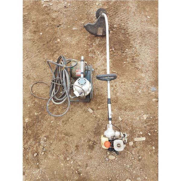 Homebuilt Air Compressor & Weed Wacker