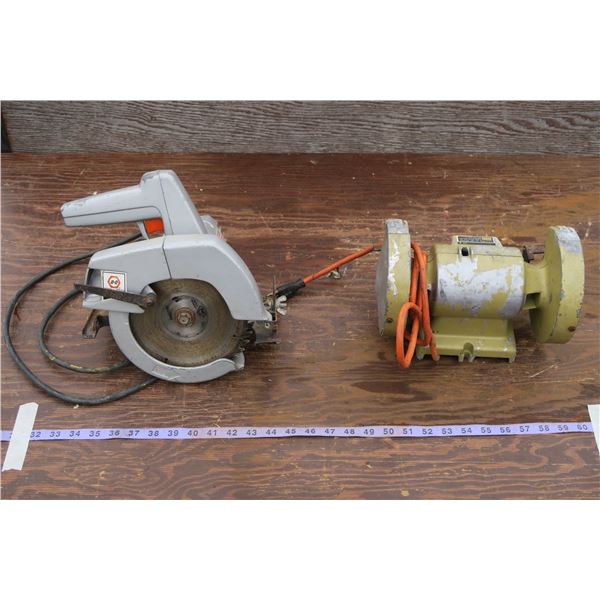 B&D Bench Grinder + Skill Saw
