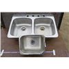 Image 1 : Kitchen Sink + Small Sink (31"×20.5" & 13.5"×11.5")