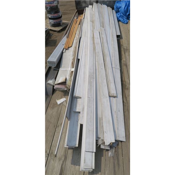 Lot of Baseboard, Casing, Siding Pieces. Misc. Lengths
