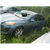 Image 3 : 2011 MAZDA 3 TEAL JM1BL1UF4B1406431 (NO KEYS)