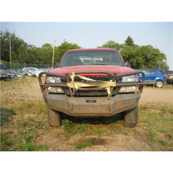 2003 CHEVY SILVERADO (RED) 1GCEK19T13Z121218 (NO KEYS)