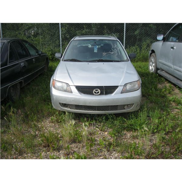 2001 MAZDA PROTÉGÉ GREY JM1BJ225010405349 (NO KEYS)
