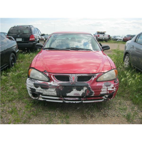 1999 PONTIAC GRAND AM RED 1G2NE52E5XM849948 (NO KEYS)