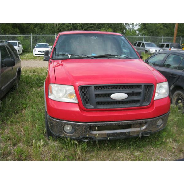 2006 FORD F150 RED 1FTPX14506FA12399 (NO KEYS)